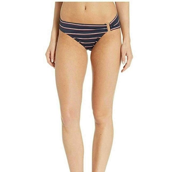 Ralph Lauren Stripe Hipster Bikini Bottoms Navy Red Striped‎ Size 12 NWT $60 - Picture 1 of 2